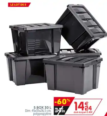Gifi 5 Box 30 L offre