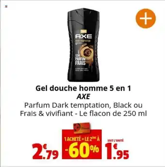 Coccinelle Express Gel douche homme 5 en 1 AXE offre