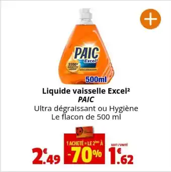 Coccinelle Express Liquide vaisselle Excel² PAIC offre