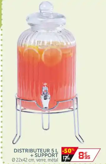 Gifi Distributeur 5 l + Support offre