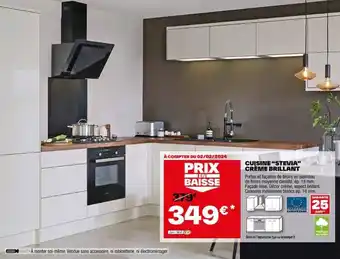 Brico Dépôt CUISINE "STEVIA" CRÈME BRILLANT offre