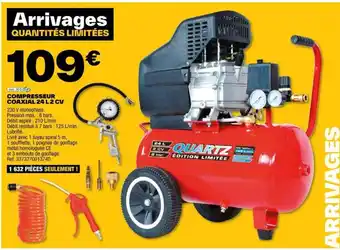 Brico Dépôt COMPRESSEUR COAXIAL 24 L2 CV offre