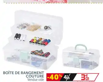 Gifi Boîte de Rangement Couture offre