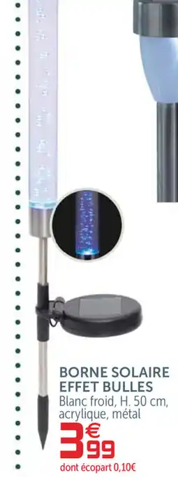 Borne Solaire Effet Bulles