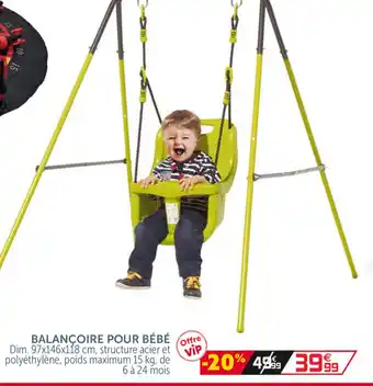 Gifi Balancoire Pour bébé offre