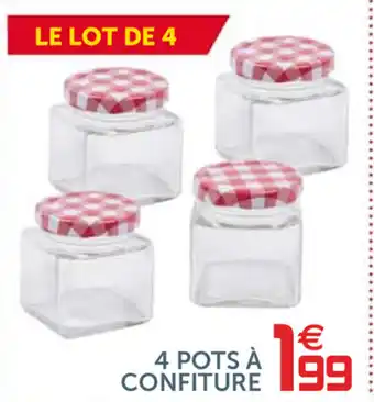 Gifi 4 Pots à Confiture offre