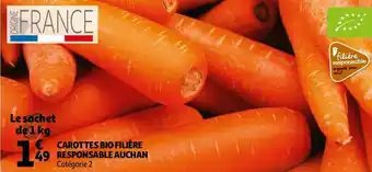 Auchan Carottes bio filière responsable offre