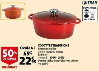 Auchan Sitram cocottes traditions offre