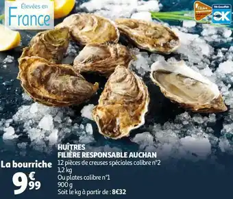 Auchan Auchan huîtres filière responsable offre