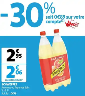 Auchan Schweppes schweppes offre