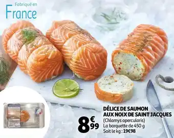 Délice de saumon aux noix de saint jacques