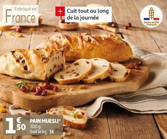 Auchan Pain muesli offre