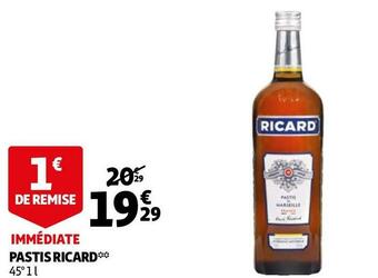 Auchan Ricard pastis ricard offre