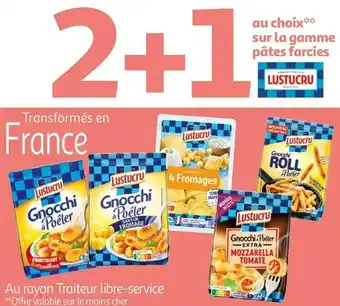 Auchan Lustucru bon plan au choix sur la gamme pâtes farcies de la marque lustucru offre