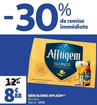Auchan Affligem bière blonde offre