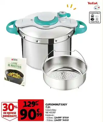 Auchan Tefal clipsominut easy offre