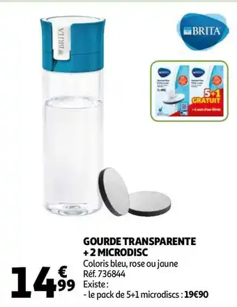 Brita gourde transparente + 2 microdisc