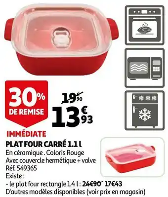 Auchan Plat four carré 1.1 l offre