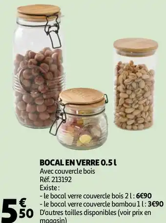 Auchan Bocal en verre 0.5 l offre