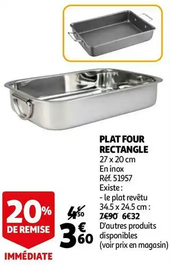 Auchan Plat four rectangle offre