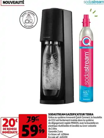 Auchan Sodastream sodastream gazeificateur terra offre