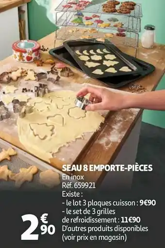Auchan Seau 8 emporte-pièces offre