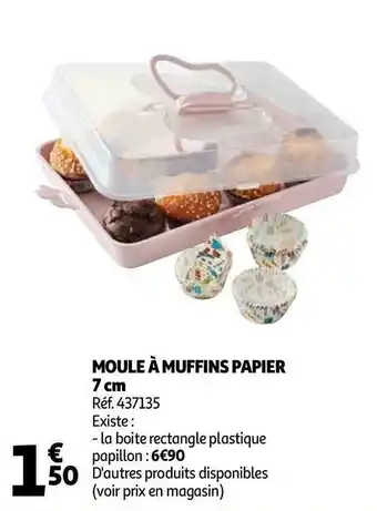Auchan Moule à muffins papier offre