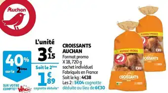 Auchan Auchan croissants offre