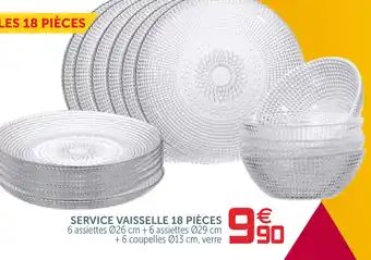 Gifi Service Vaisselle 18 Piéces offre