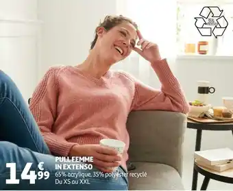 Auchan In extenso pull femme offre
