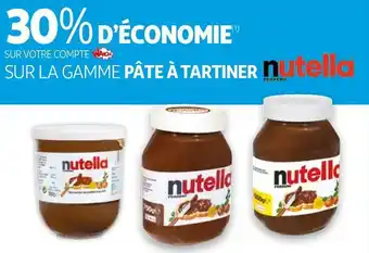 Nutella bon plan sur la gamme pâte à tartiner de la marque nutella