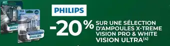 Philips bon plan sur une sélection d'ampoules x-treme vision pro & white vision ultra
