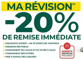 Feu Vert Bon plan sur ma révision offre