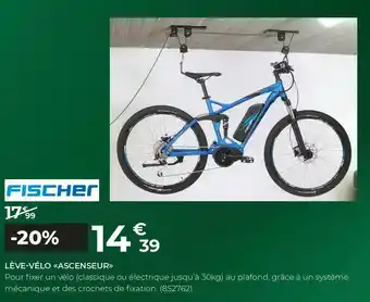 Feu Vert Fischer lève-vélo «ascenseur» offre