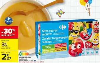 Carrefour Market Carrefour gourdes aux fruits offre