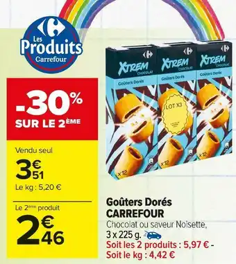 Carrefour Market Carrefour goûters dorés offre
