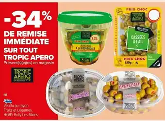 Carrefour Market Bon plan sur tout de la marque tropic apero offre