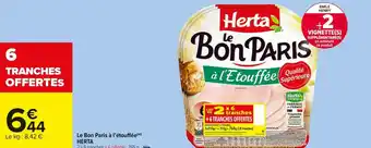 Carrefour Market Herta le bon paris à l’étouffée offre