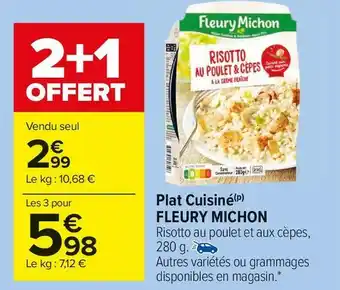Carrefour Market Fleury michon plat cuisiné offre