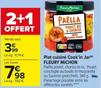 Carrefour Market Fleury michon plat cuisiné cook’in jar offre
