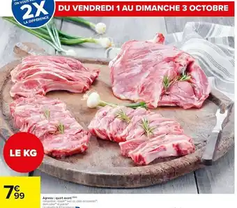 Carrefour Market Agneau : quart avant offre