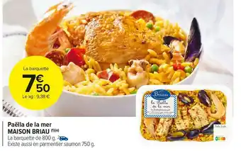 Carrefour Market Maison briau paëlla de la mer offre