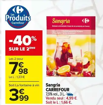 Carrefour Market Carrefour sangria offre