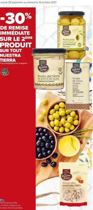 Carrefour Market Nuestra tierra bon plan sur tout nuestra tierra offre