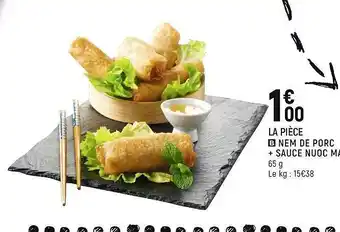 Spar LA PIECE Nem De Porc + Sauce Nuoc 65g offre