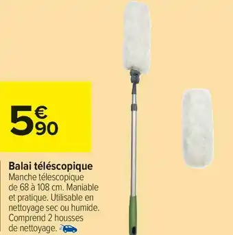 Carrefour Market Balai téléscopique offre