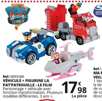 VĂ©hicule + figurine la patâpatrouille - le film