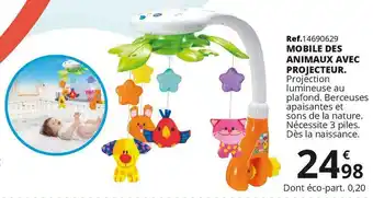 Maxi Toys Mobile des animaux avec projecteur. offre