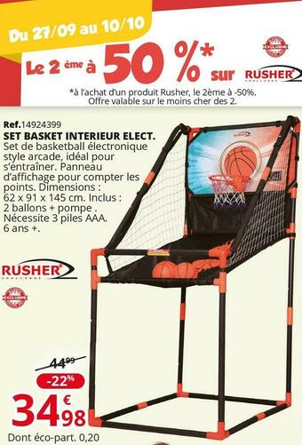 Rusher set basket interieur elect
