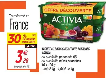 Yaourt au Bifidus aux Fruits Panachés Activia